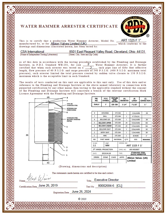 ART 1325 PDI