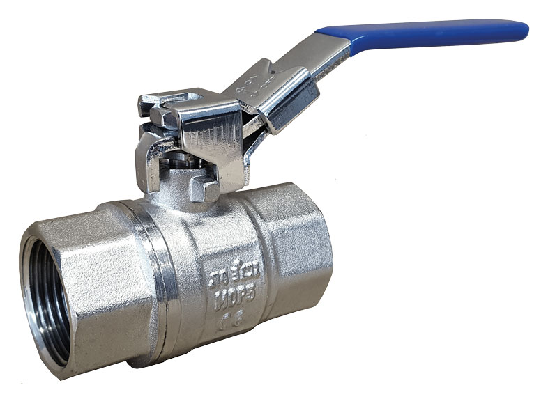 2" 70 BAR RATED 1/4" BSP STAINLESS STEEL 316 2 PIECE LOCKABLE BALL VALVES 